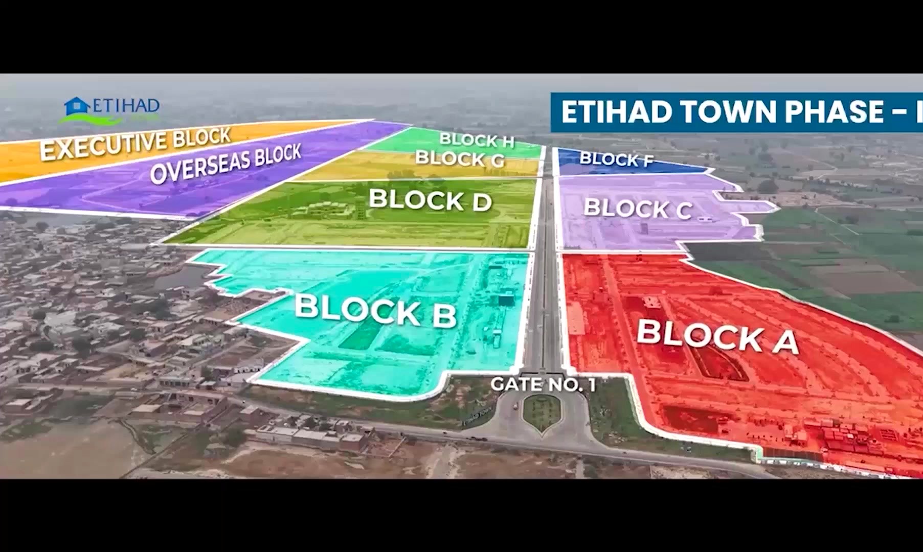 Etihad Town Phase 2 — aerial block plan