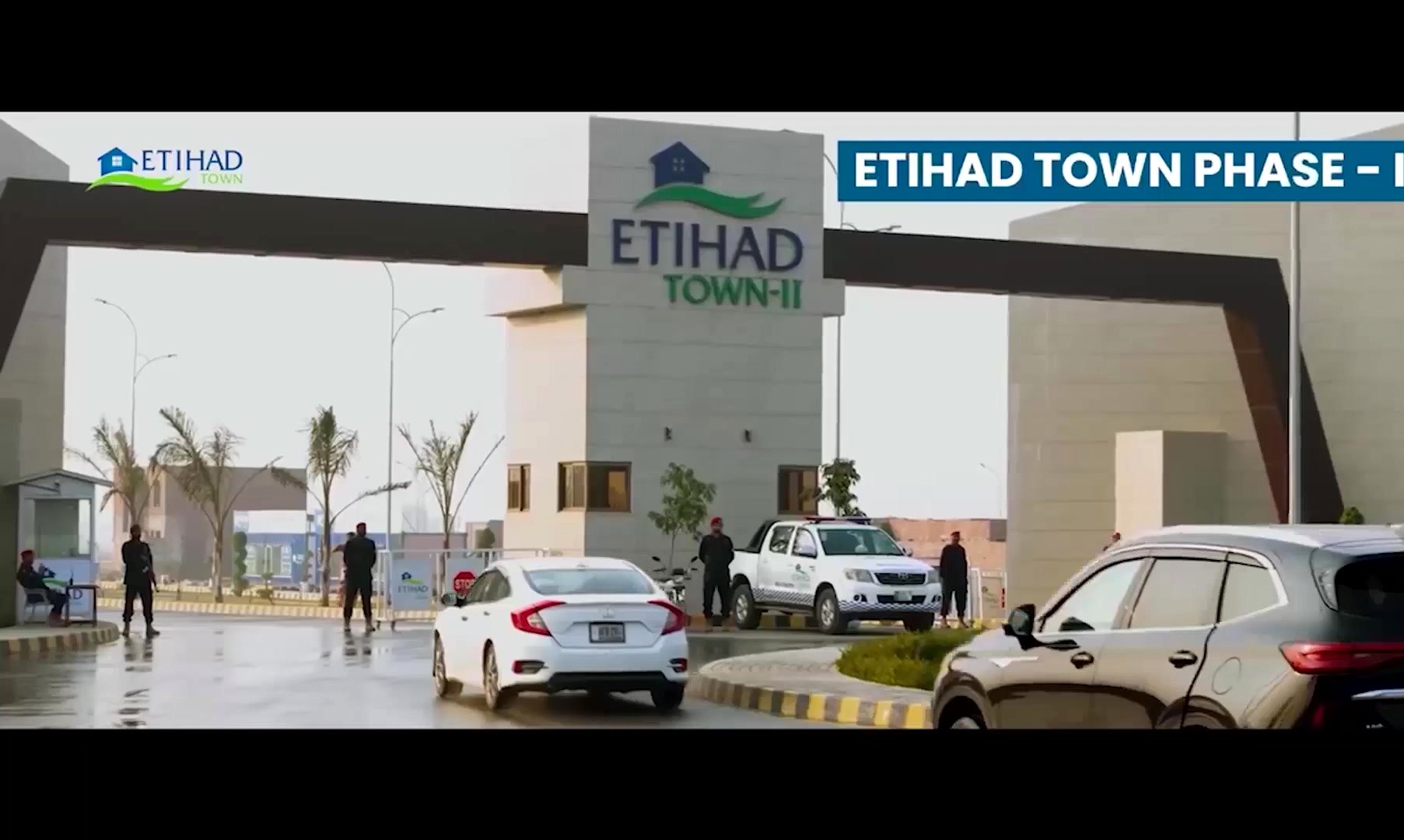 Etihad Town grand entrance gate