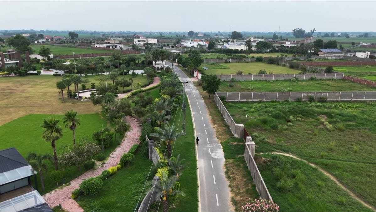 Aerial view of the Main Barki Road frontage — Ivy Farms