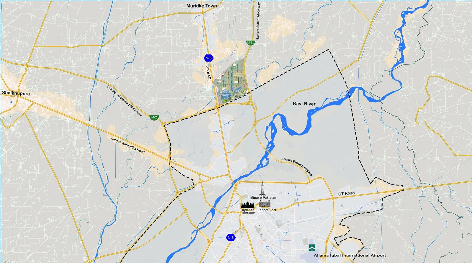 Official Lahore Smart City master plan — residential, overseas and themed districts
