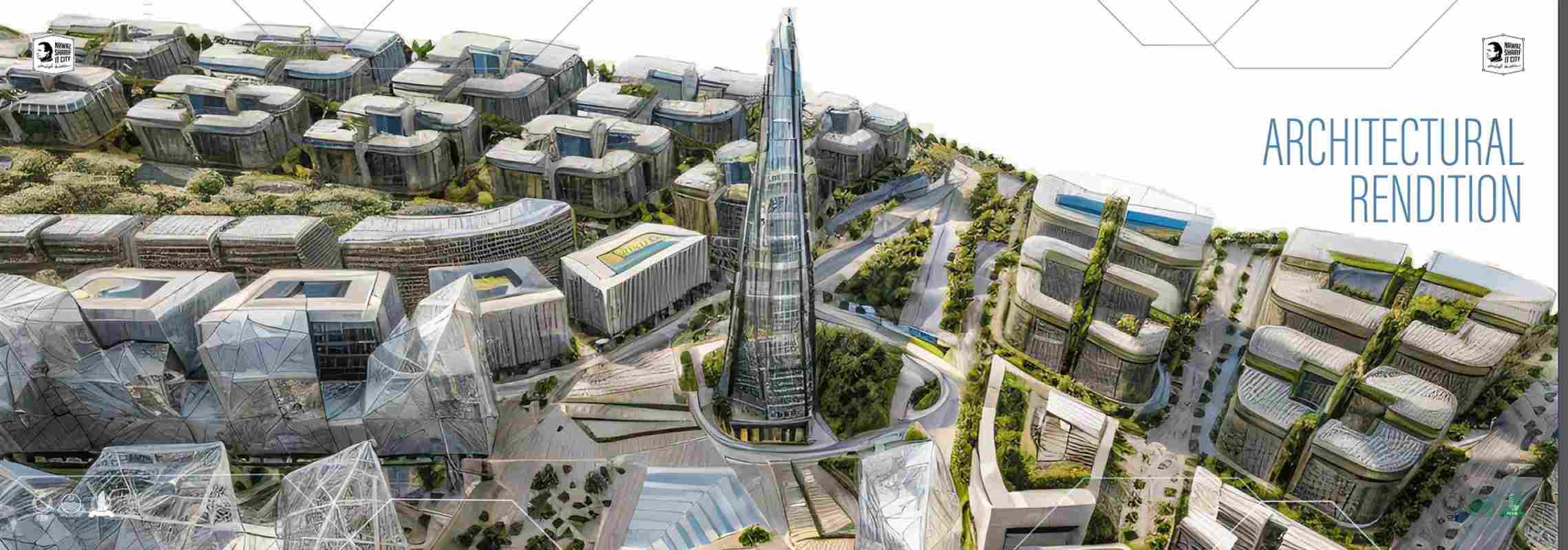 NSIT City architectural rendition — central tower