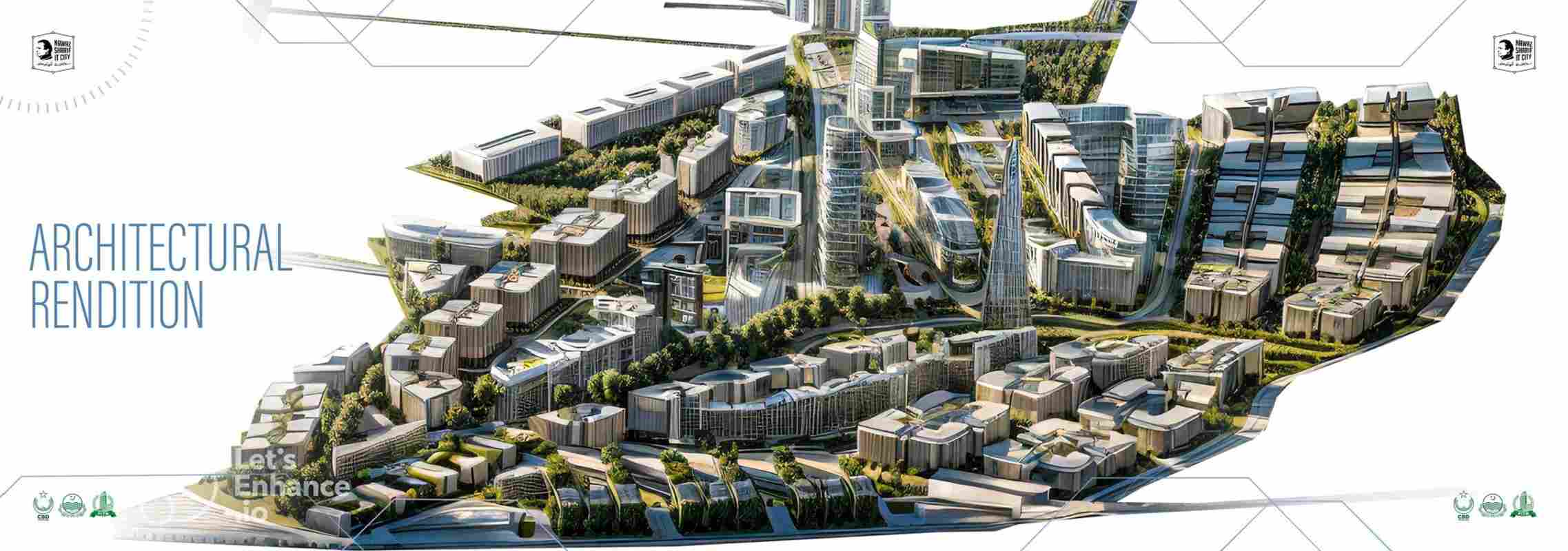 NSIT City architectural rendition — master plan aerial